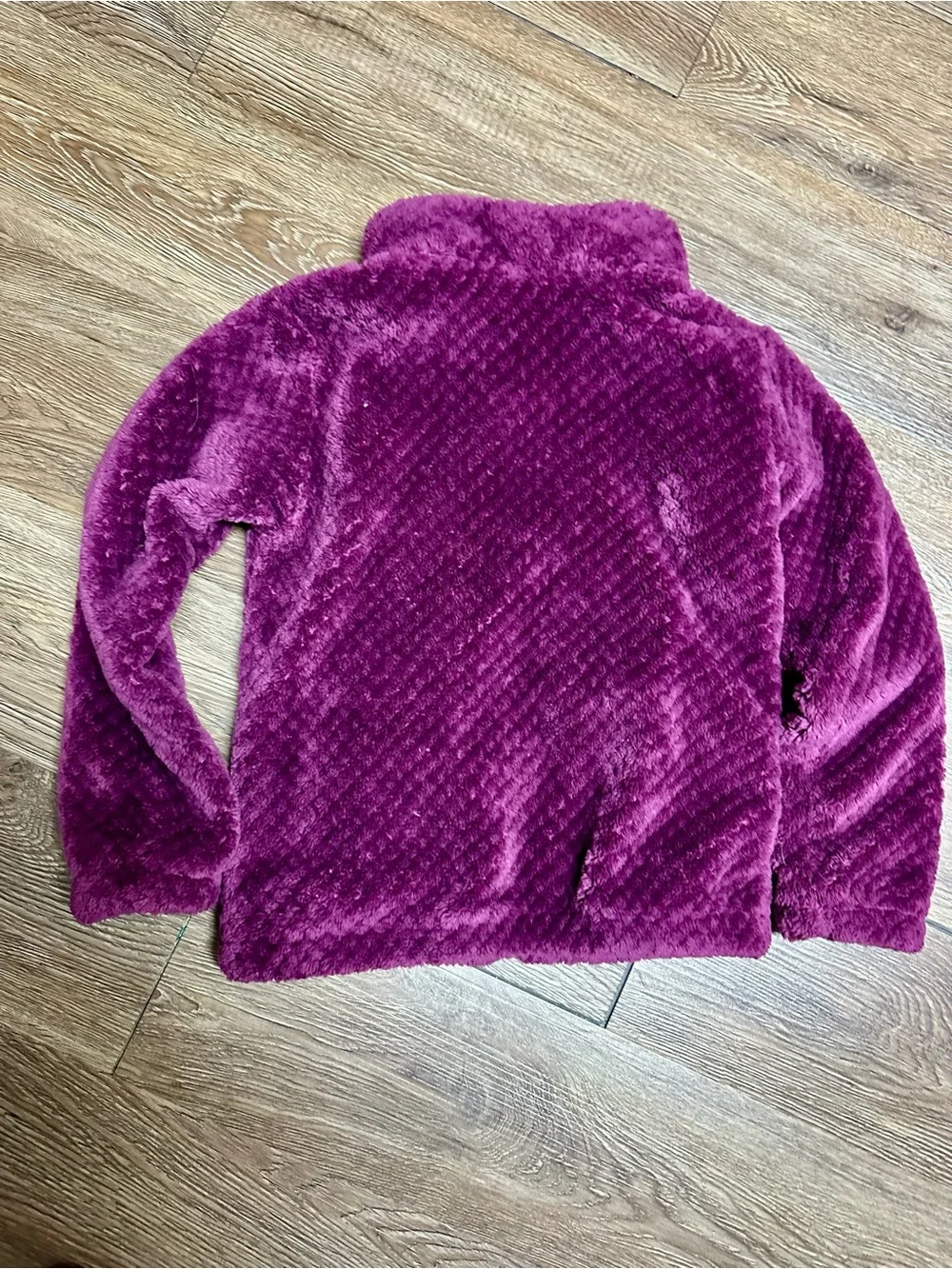 Columbia XS 6 Kids' Plush Fleece Jacket - Purple - Picture 6 of 7